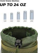 kemimoto Scooter Cup Holder, Oxford Fabric Motorcycle Drink Holder with 0.6"-1.5" Alligator Clamp, Universal Water Bottle Holder for Motorcycle, ATV, Scooter, Boat, Kayak, Bike, Walker, Army Green