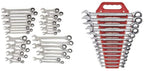 GEARWRENCH 34 Pc. 12 Pt. Ratcheting Combination Wrench Set, Standard &amp; Stubby, SAE/Metric - 85034 &amp; 13 Pc. 12 Pt. Ratcheting Combination Wrench Set, SAE - 9312