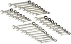 GEARWRENCH 34 Pc. 12 Pt. Ratcheting Combination Wrench Set, Standard &amp; Stubby, SAE/Metric - 85034 &amp; 13 Pc. 12 Pt. Ratcheting Combination Wrench Set, SAE - 9312