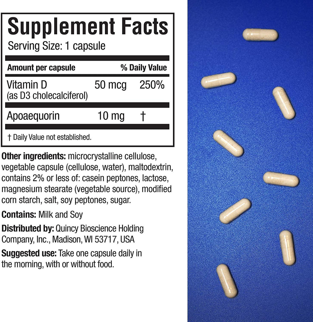 Prevagen Improves Memory - Regular Strength 10mg, 60 Capsules |3 Pack| with Apoaequorin & Vitamin D | Brain Supplement for Better Brain Health, Supports Healthy Brain Function