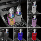 Luxury Rhinestone Car Diffuser Humidifier With LED Light Auto Air Purifier Aromatherapy Diffuser Air Freshener Car Accessories