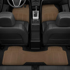 BDK ProLiner Floor Mats for Cars Trucks SUV, Beige 3-Piece Heavy Duty Car Mats with Universal Fit , All Weather Car Floor Liners