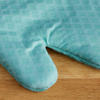 KitchenAid Asteroid Cotton Oven Mitts with Silicone Grip, Set of 2, Aqua 2 Count