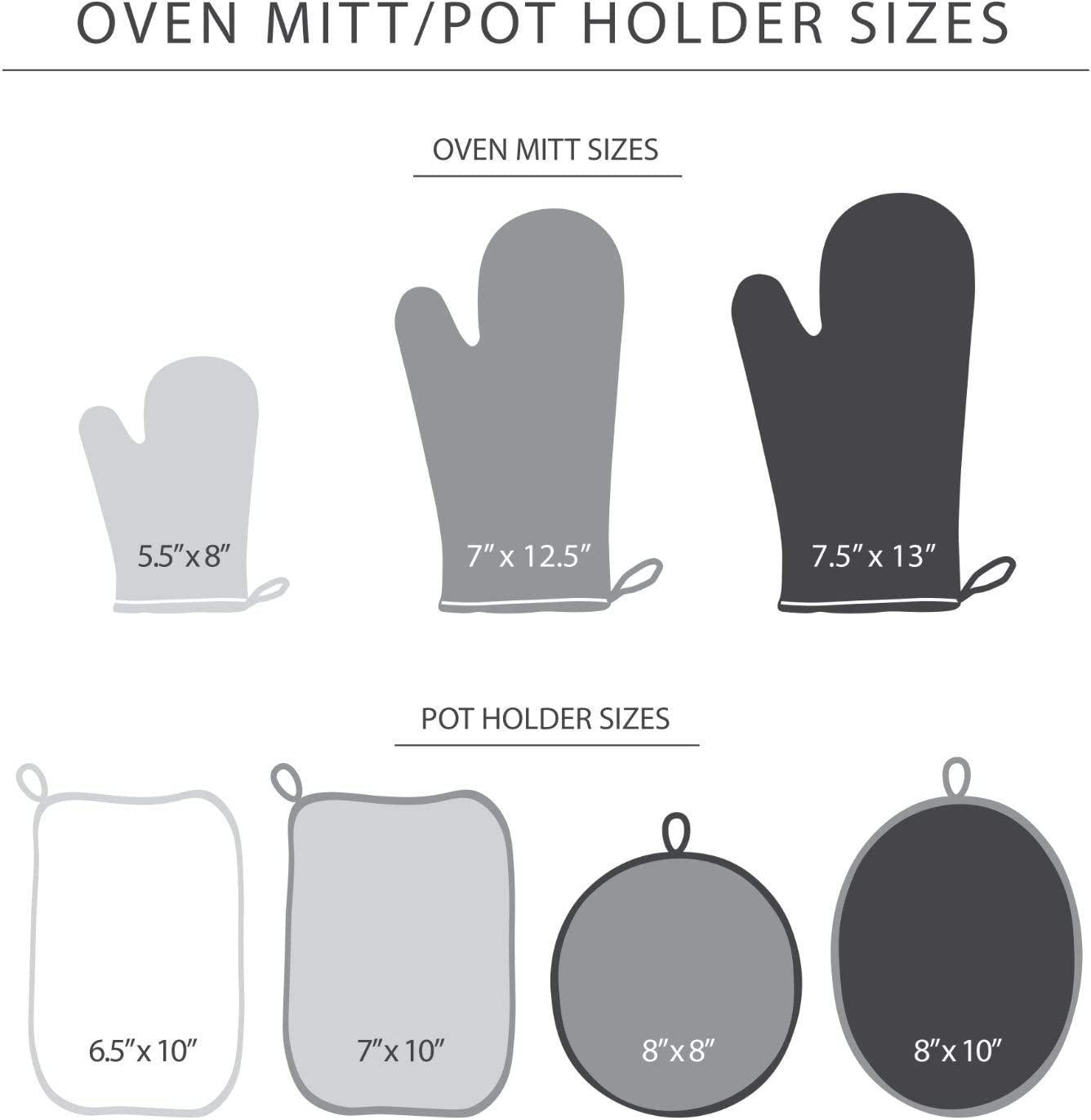 KitchenAid Asteroid Cotton Oven Mitts with Silicone Grip, Set of 2, Aqua 2 Count