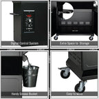ZPG-1000E Pellet Grill BBQ Smoker Digital Control with Cover