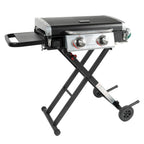 Griddle GGC2030M 25 Inch 2 Burner LP Propane Gas w/ Folding Shelf, Steel