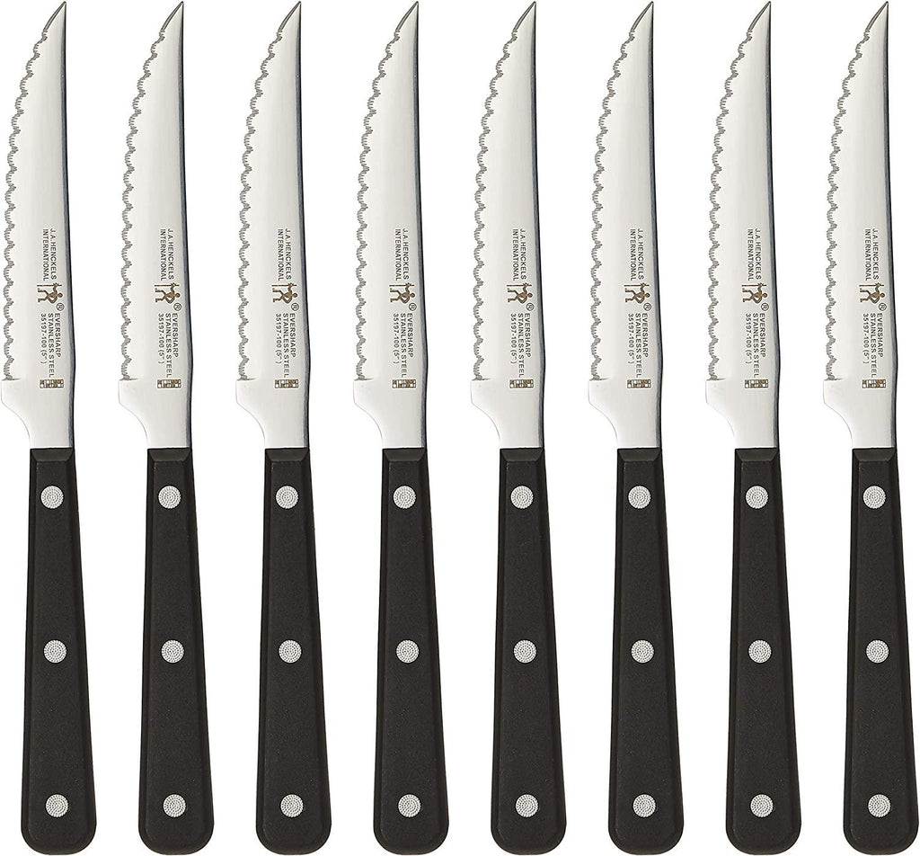 HENCKELS Razor-Sharp Steak Knife Set of 8, German Engineered Informed by 100+ Years of Mastery
