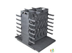 Vertical Mangal 12 BBQ Portable Grill Steel Picnic Мангал Brazier Shashlik Kebab