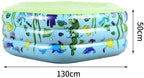 Outdoor Inflatable Swimming Pool Garden Hexagonal Swim Pool Adult Children Little Pump Pool Baby Toddler Water Game piscina-130X130X50cm