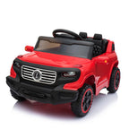 Ktaxon Kids Ride On Car Electric Stroller  Drive Remote Control 6V 7Ah Battery Powered w/ LED Lights, 3 Speed, Music Version