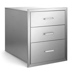 BBQ ISLAND / OUTDOOR KITCHEN DRAWER  STEEL NARROW TRASH DRAWERS 18"x23"