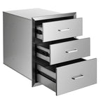 BBQ ISLAND / OUTDOOR KITCHEN DRAWER  STEEL NARROW TRASH DRAWERS 18"x23"