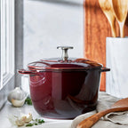 Staub Cast Iron 1.5-qt Petite French Oven - Grenadine, Made in France