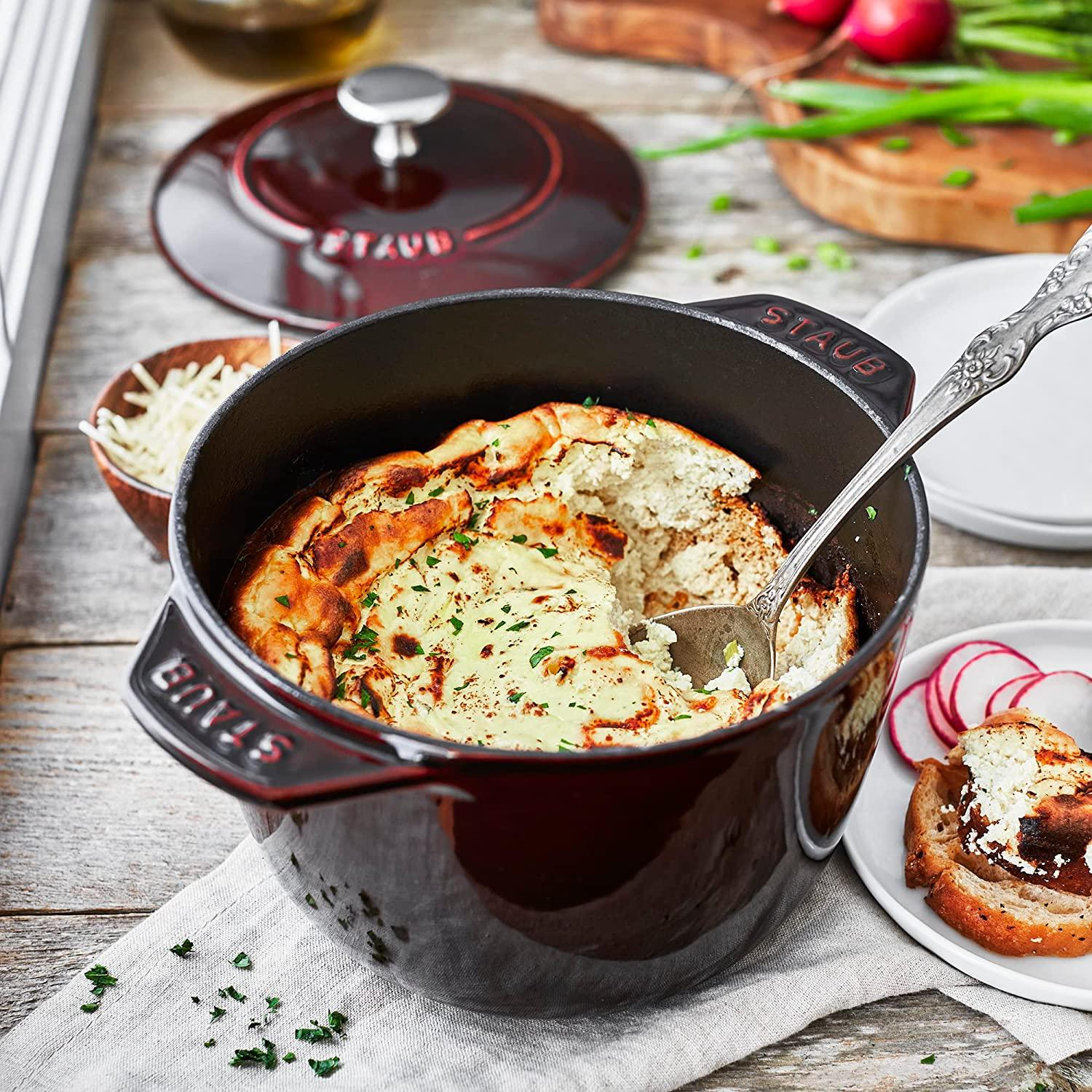Staub Cast Iron 1.5-qt Petite French Oven - Grenadine, Made in France