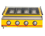 1pc Commercial ET-K222 4 head gas-fired grill smokeless barbecue machine