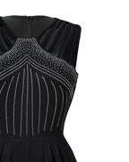 Rhinestone Cutout Ruched Wide Leg Jumpsuit