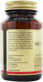 Solgar Methylcobalamin (vitamin B12) 5000 Mcg, 60 Nuggets, 60 Count (Pack of 12)