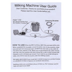 5L Electric Cow Goat MilMachine, Portable Pulsation MilMachine Single Bucket Piston Vacuum Pump