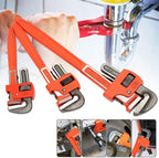 GUONING-L Tools 3Pcs Heavy Duty Pipe Wrench Adjustable Set 14inch 18inch 24inch Monkey Soft Grip Universal Hand Tools Wire Stripping