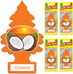 LITTLE TREES Air Fresheners Car Air Freshener. Hanging Tree Provides Long Lasting Scent for Auto or Home. Coconut, 24 Air Fresheners