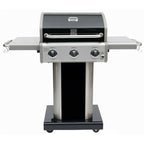 PG-4030400LD-BLACK 3 Burner Outdoor Patio Gas BBQ Propane Grill, Bla