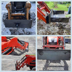 1/2" Thick Heavy Duty  Attach Mount Plate Universal Skid Steer Mount Plate Attachment Mount Plate Transforms any Skid Steer or Tractor Attachment into a Standard  Attach Hook Up