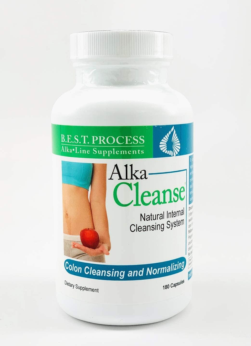Alka•Cleanse (12 Pack) Morter HealthSystem Best Process Alkaline — Herbal Detox Colon Cleanse & Digestive Distress Formula — Psyllium Husk, Probiotics, Enzymes & Herbs
