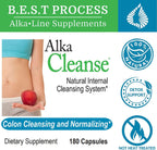 Alka•Cleanse (12 Pack) Morter HealthSystem Best Process Alkaline — Herbal Detox Colon Cleanse & Digestive Distress Formula — Psyllium Husk, Probiotics, Enzymes & Herbs