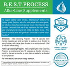 Alka•Cleanse (12 Pack) Morter HealthSystem Best Process Alkaline — Herbal Detox Colon Cleanse & Digestive Distress Formula — Psyllium Husk, Probiotics, Enzymes & Herbs
