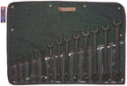 Wright Tool 721 12 Point Black Comb. Wrench Set, 3/8"-1-1/4" (14-Piece)