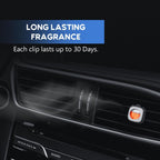 Air Jungles Eleu Pomelo Scent Car Air Freshener Clip, 6 Car Freshener Vent Clips, 4ml Each, Long Lasting Air Freshener for Car, Up to 180 Days Car Refresher Odor Eliminator