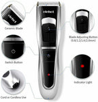 Trimmer Professional Mens Machine Cut Hair Rechargeable Trimmer 4peines