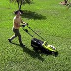 Sun Joe 24V-X2-17LM 48-Volt 17-Inch Mulching Walk-Behind Lawn Mower w/11-Gallon Grass Catcher & 6-Position Height Adjustment, Included, Cordless, Kit (w/ 2X 4.0-Ah Battery and Charger)