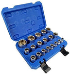 FMO16/19pcs Socket Convertor Adaptor Set Square Drive 1/2' 12-Point Impact Socket Adaptor for Car Bicycle GaraRepair Tool Set Socket Wrench Sets,Hand Tool Sets