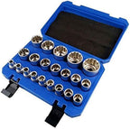 FMO16/19pcs Socket Convertor Adaptor Set Square Drive 1/2' 12-Point Impact Socket Adaptor for Car Bicycle GaraRepair Tool Set Socket Wrench Sets,Hand Tool Sets