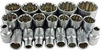 FMO16/19pcs Socket Convertor Adaptor Set Square Drive 1/2' 12-Point Impact Socket Adaptor for Car Bicycle GaraRepair Tool Set Socket Wrench Sets,Hand Tool Sets