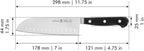 HENCKELS Classic Razor-Sharp 7-inch Hollow Edge Santoku Knife, German Engineered Informed by 100+ Years of Mastery