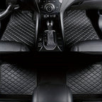 Upgrade Your Car With 4pcs Universal Waterproof Leather Car Floor Mats - Front &amp; Rear Full Set!