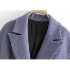 double breasted loose vintage coat