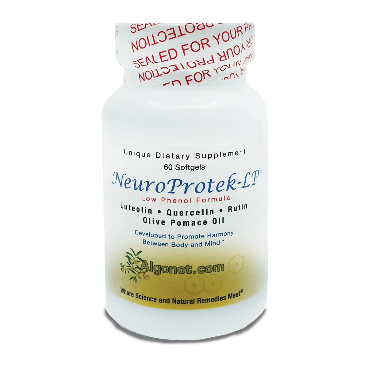 NeuroProtek Low Phenol 12 Pack Combination of Luteolin, Quercetin & Rutin in Olive Pomace Oil (Reduced Price Bundle)