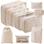 9 Set PacCubes, Lightweight Travel LuggaOrganizer With Shoe Bag, Toiletry Bag &amp; Laundry Bag