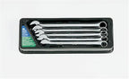 SK Professional Tools 86041 5-Piece 12-Point Metric Long Combination Wrench Set - SuperKrome Finish, Set of 5 Chrome Wrenches Made in USA