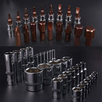 110-Piece Socket Wrench Set, Mechanic Tool Kit, Chrome Vanadium Steel | Socket Wrench Sleeve, Car Repair Hand Tool Kit with Portable StoraBox
