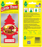 LITTLE TREES Air Fresheners Car Air Freshener. Hanging Tree Provides Long Lasting Scent for Auto or Home. Cinnamon Apple, 24 Air Fresheners