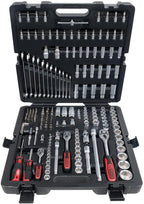 SK Hand Tool 4042146423172 1/4" + 3/8" + 1/2" Socket Set, 216 Piece, NULL, Clear