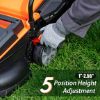 LawnMaster CLM2413A Cordless 13-Inch Lawn Mower 24V Max Lithium-Ion with 4.0Ah Battery and Charger
