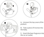 Cacacece Car Air Fresheners Cartoon Teddy Bear Pilot Automotive Air Outlet Creative Car Perfume Diffuser