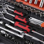 WINSHIDEN 150Pcs Ratchet Socket Set Vehicle Maintenance Repair Toolbox Combination Wrench Hand Tool