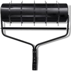 vidaXL Lawn Roller w/ 5 Aerators Bands Clamps Spike Iron Garden Outdoor Grass