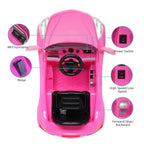 Zimtown Ride-On Car Electric Car with 35W*2 12V7AH*1 Battery Children Car Pre-Programmed Music and Ride on Car Remote control Pink